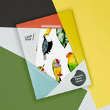 Birds In Paradise II 🖼️ Reusable Fabric Decal