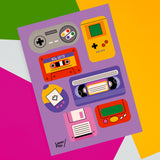Back to 90s 🖼️ Reusable Fabric Decal