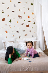 Forest Animals 🖼️ Reusable Fabric Decal