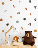 Furry Friends 🖼️ Reusable Fabric Decal