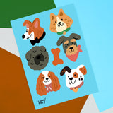 Furry Friends 🖼️ Reusable Fabric Decal