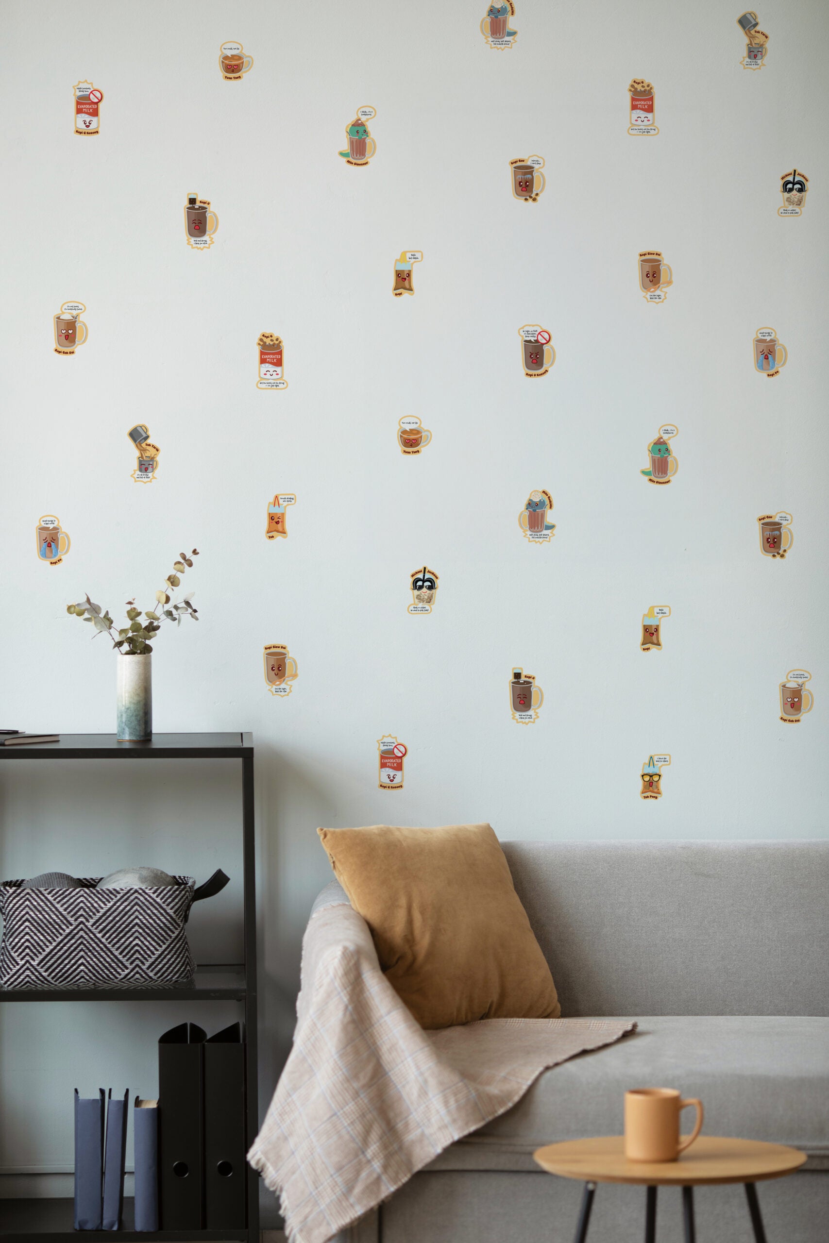 Kopitiam Drinks 🖼️ Reusable Fabric Decal