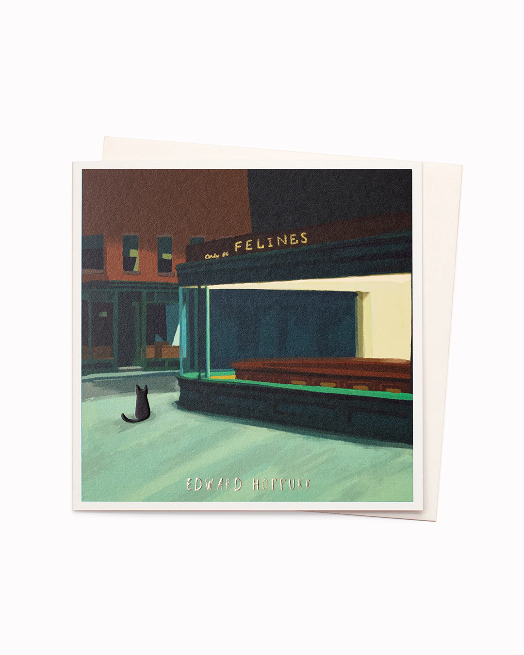 Edward Hoppurr ✍︎ Art Pun Greeting Card
