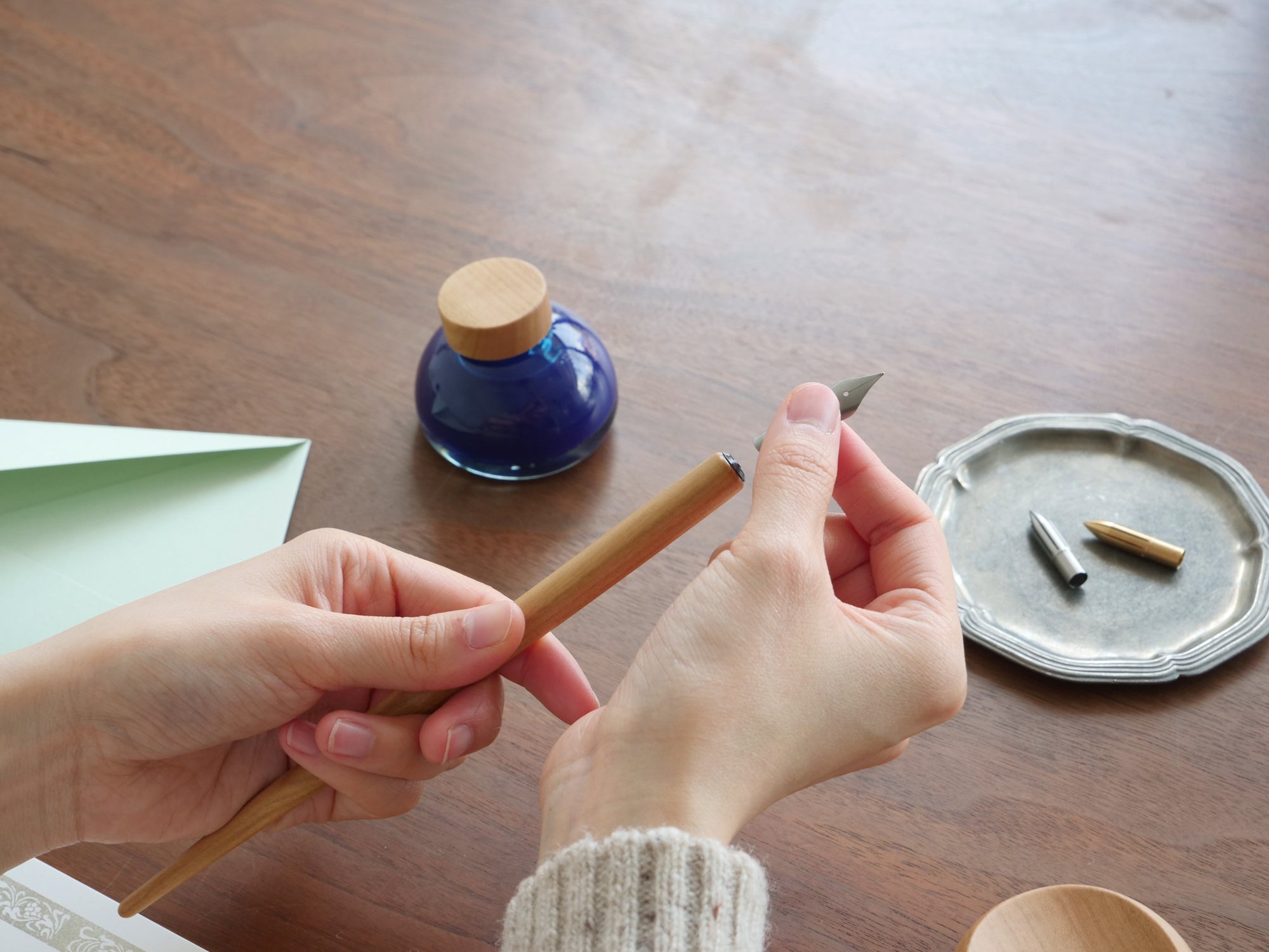 Nib holder - Sakura wood