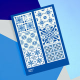 Peranakan Porcelain Tiles 🖼️ Reusable Fabric Decal