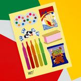 Singaporean Old School Snacks 🖼️ Reusable Fabric Decal