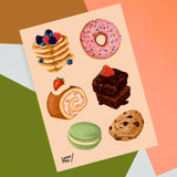 Sweet Desserts 🖼️ Reusable Fabric Decal