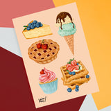 Sweet Desserts 🖼️ Reusable Fabric Decal