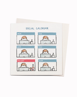 Social Calendar ✍︎ Humour Greeting Card