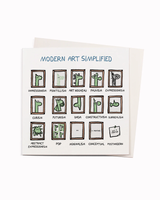 Modern Art Simplified ✍︎ Humour Greeting Card