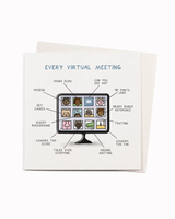 Virtual Meeting ✍︎ Humour Greeting Card