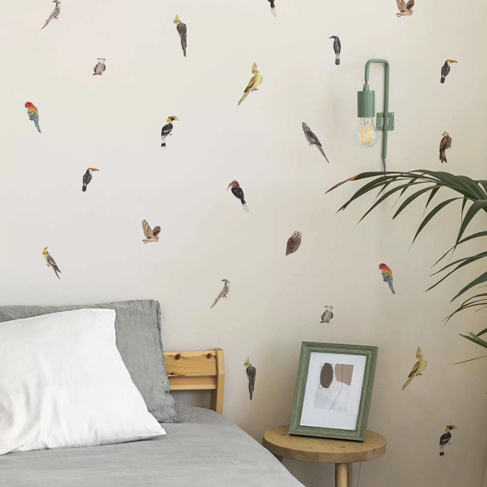 Birds In Paradise I 🖼️ Reusable Fabric Decal