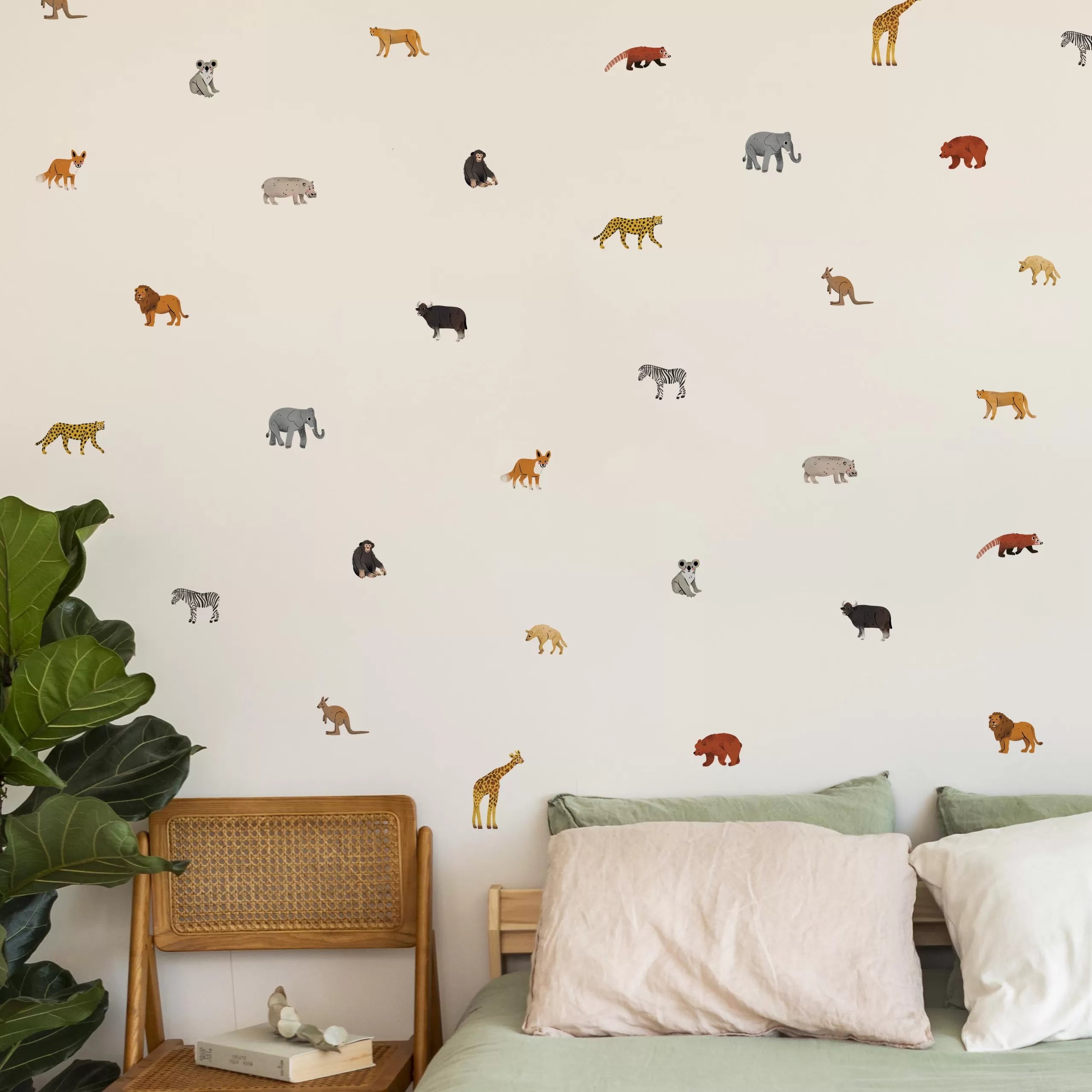 Wildlife Wonders 🖼️ Reusable Fabric Decal