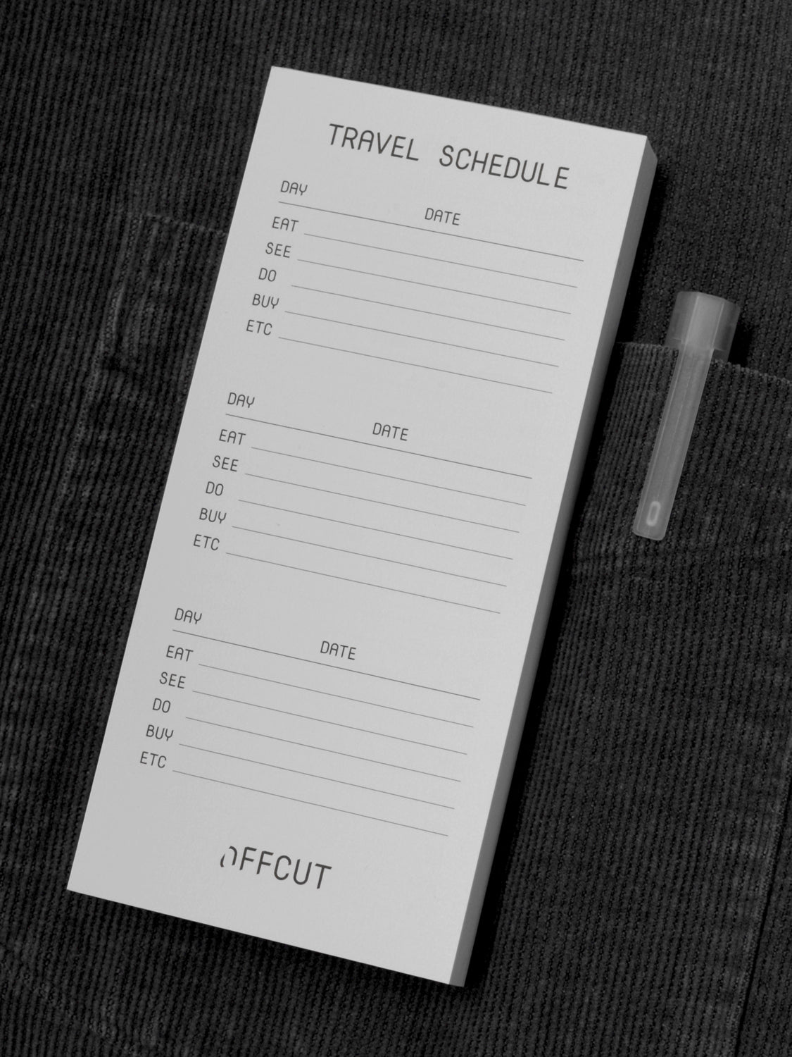 Travel Schedule
