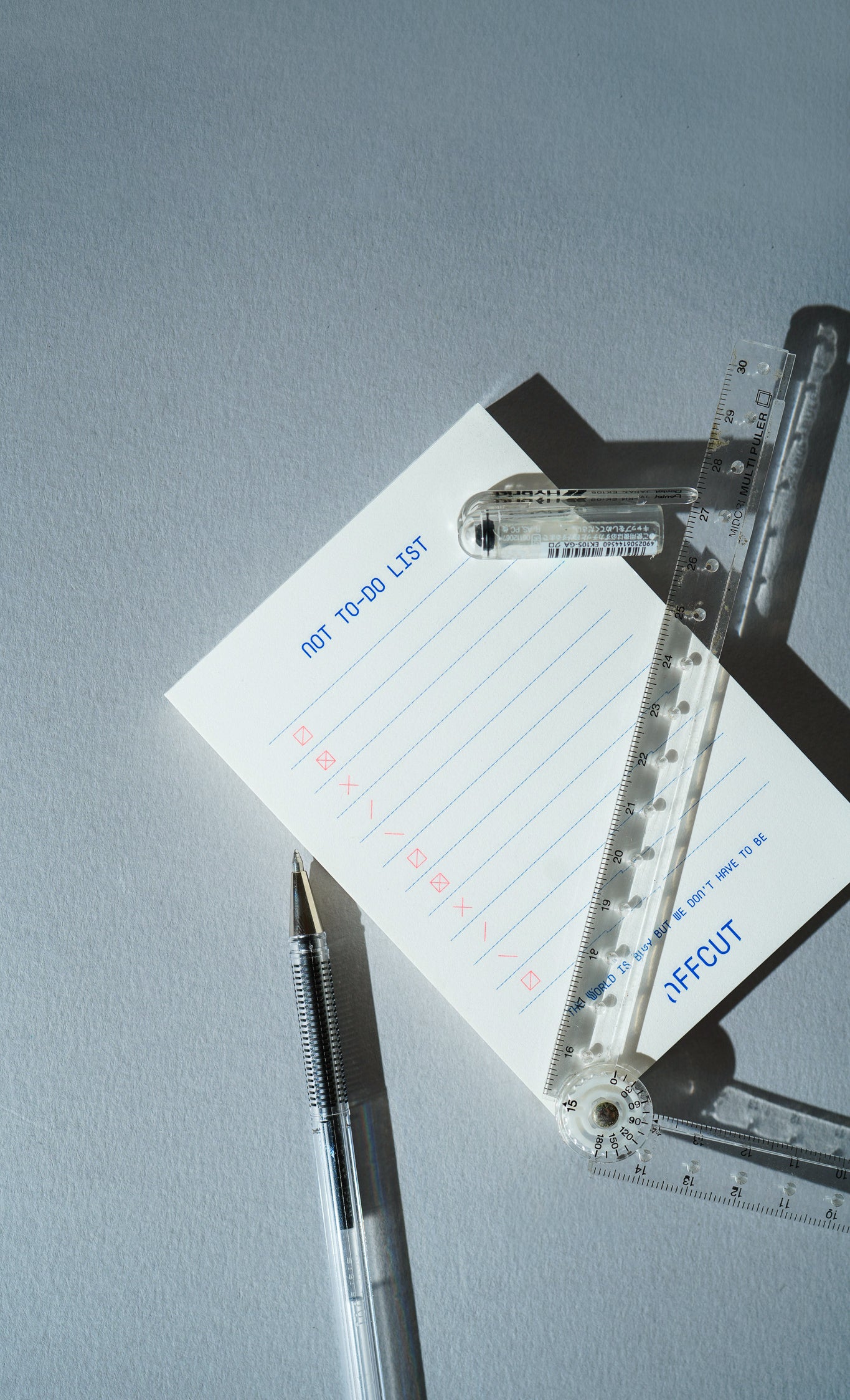Not To-do List (Neon Pink-Blue)