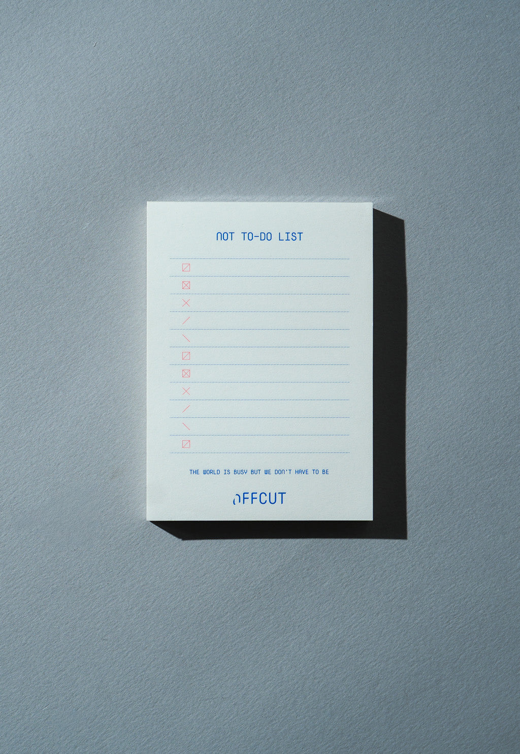 Not To-do List (Neon Pink-Blue)