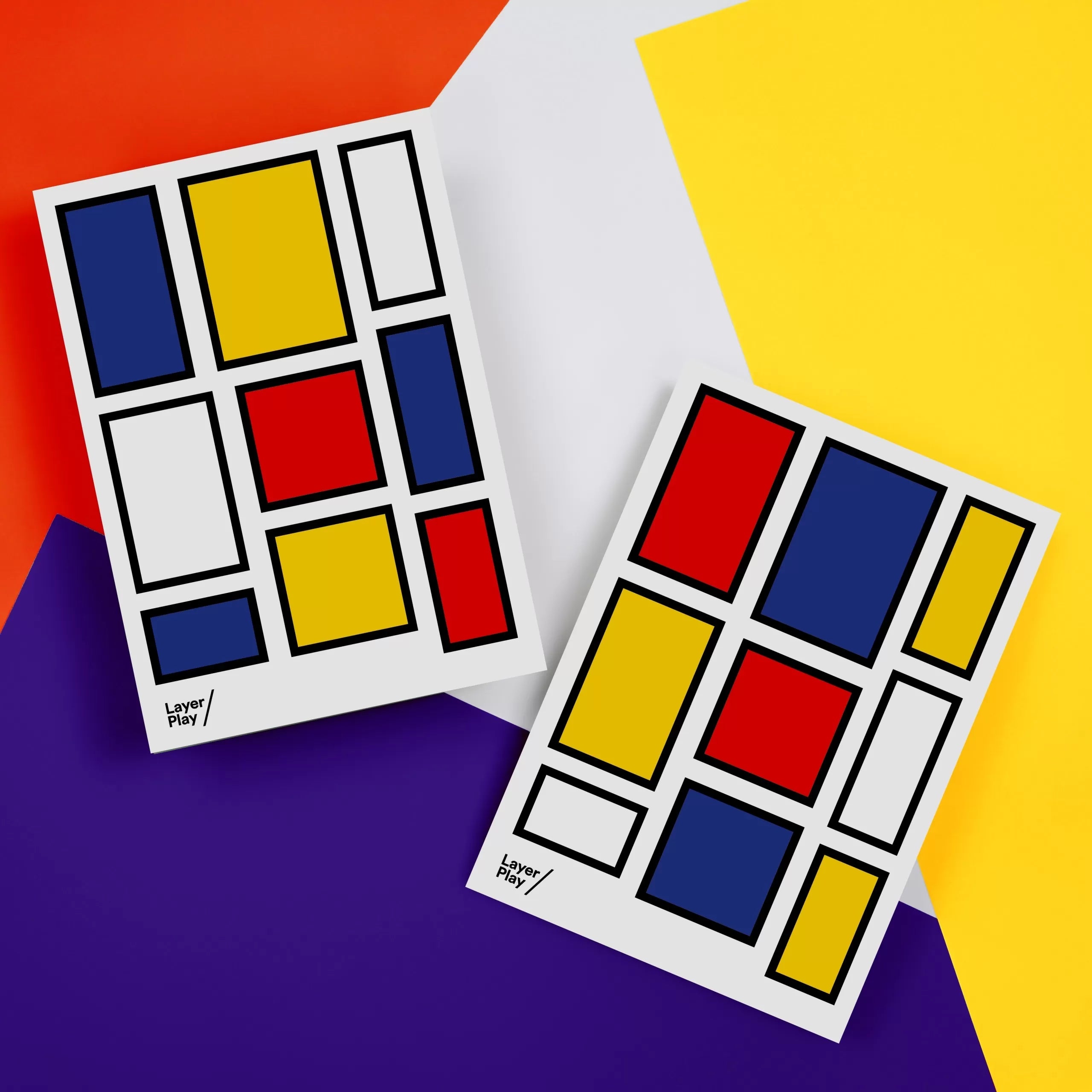 De Stijl Blocks 🖼️ Reusable Fabric Decal