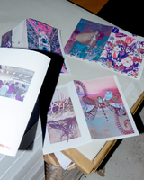Offset Printing: Copper / Neon Pink / Cyan