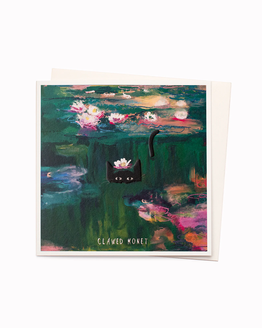 Clawed Monet ✍︎ Art Pun Greeting Card