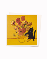 Vincent's Cat ✍︎ Art Pun Greeting Card