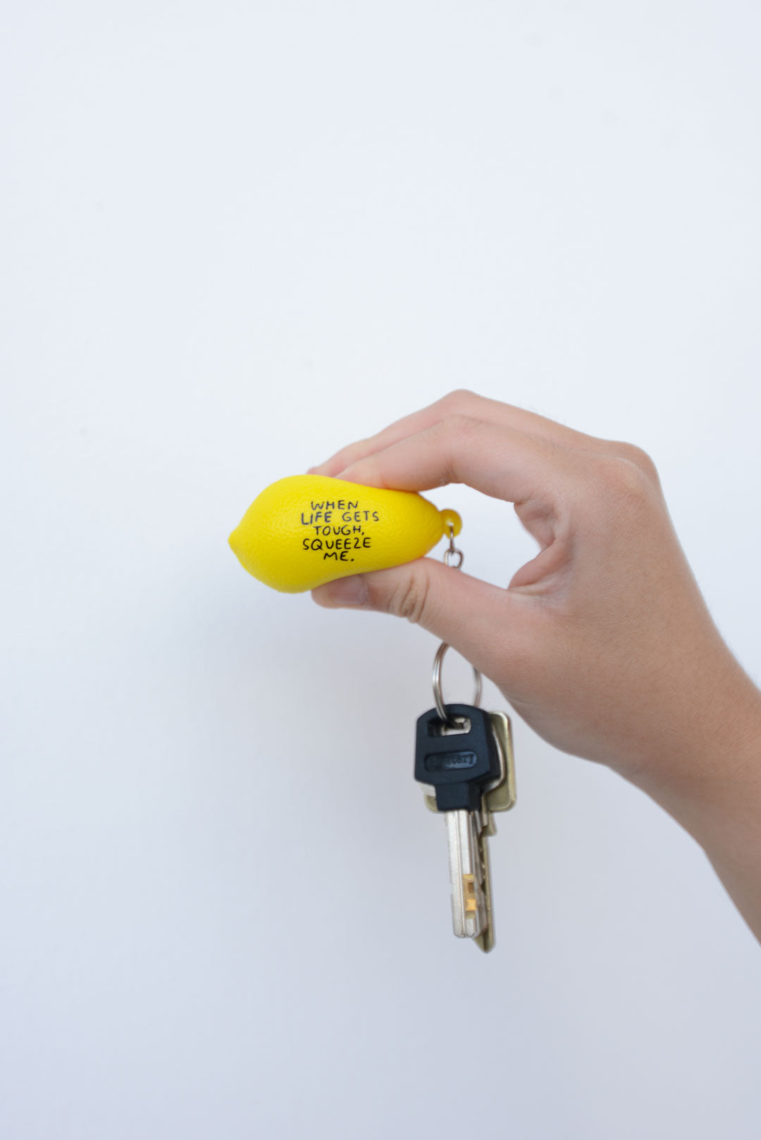 Lemon Stress Ball Keychain