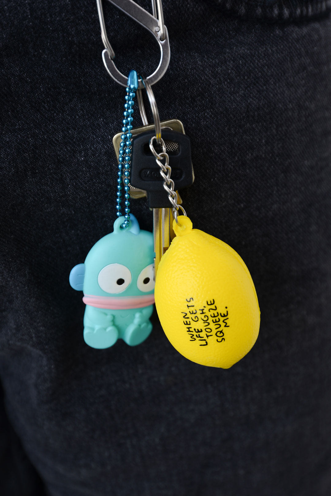 Lemon Stress Ball Keychain