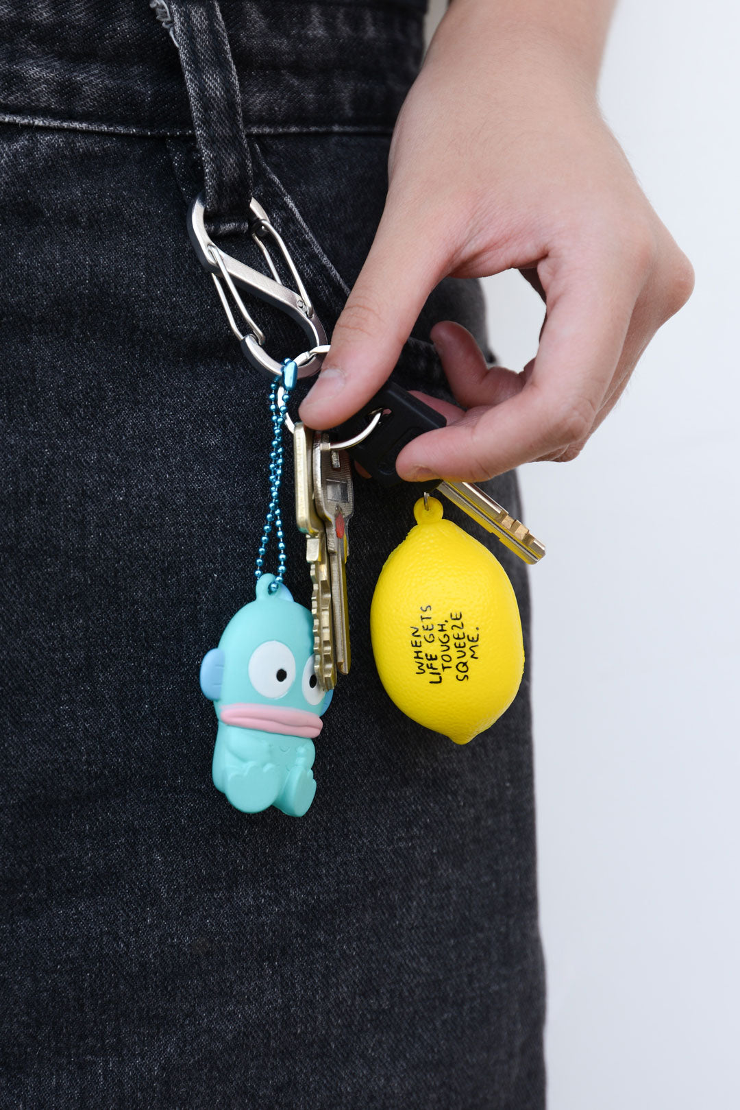 Lemon Stress Ball Keychain